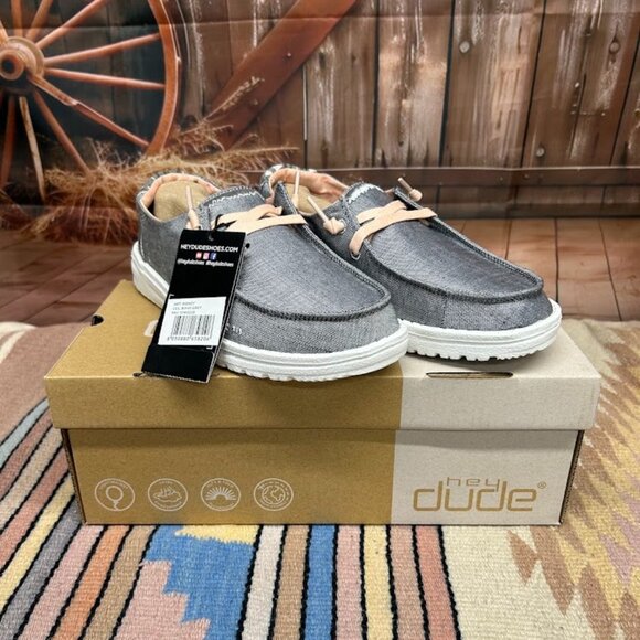 Women's Hey Dude Wendy Boho Grey Shoe - Picture 1 of 4